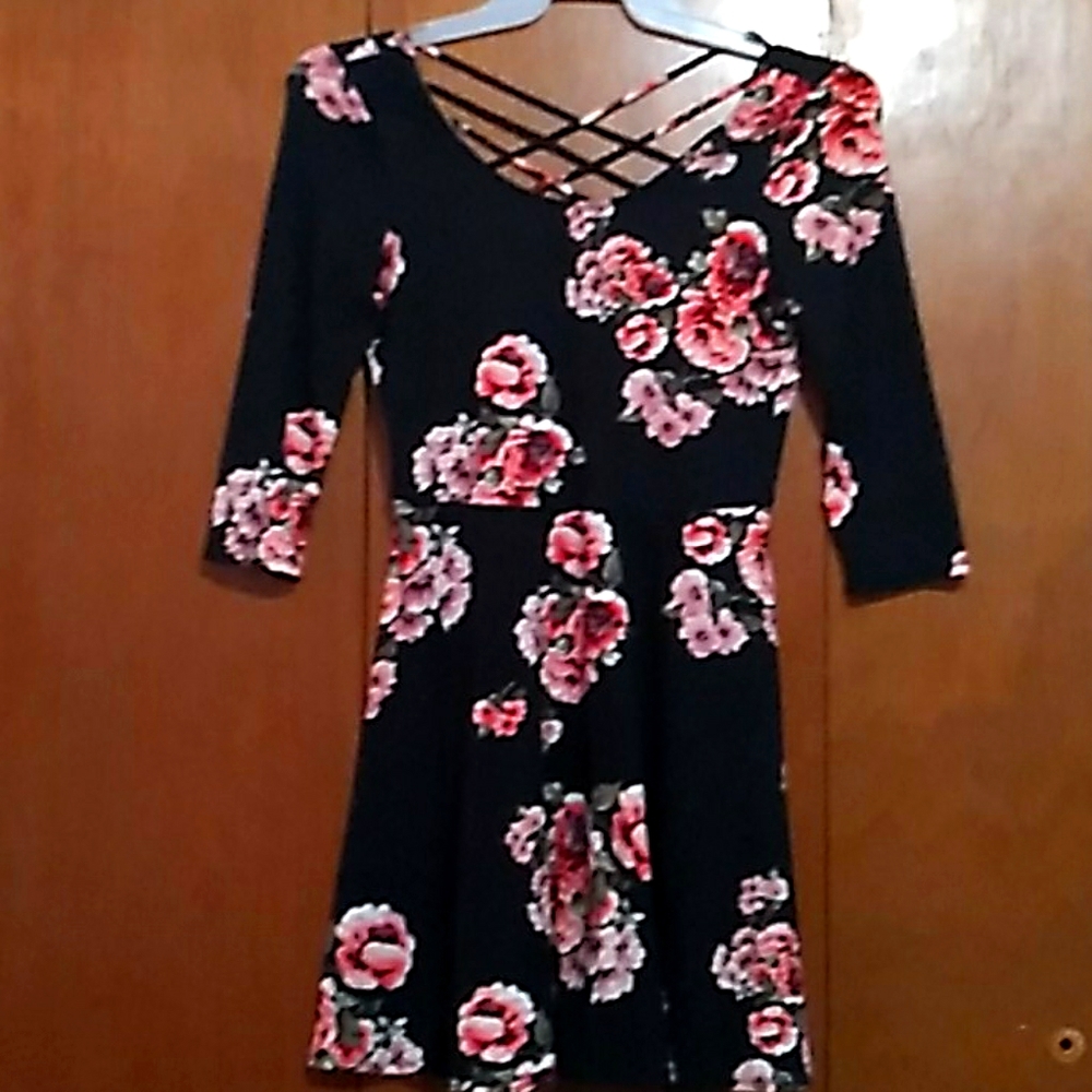 Floral print dress